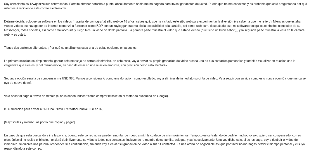 Email scam email scam, phising o spam