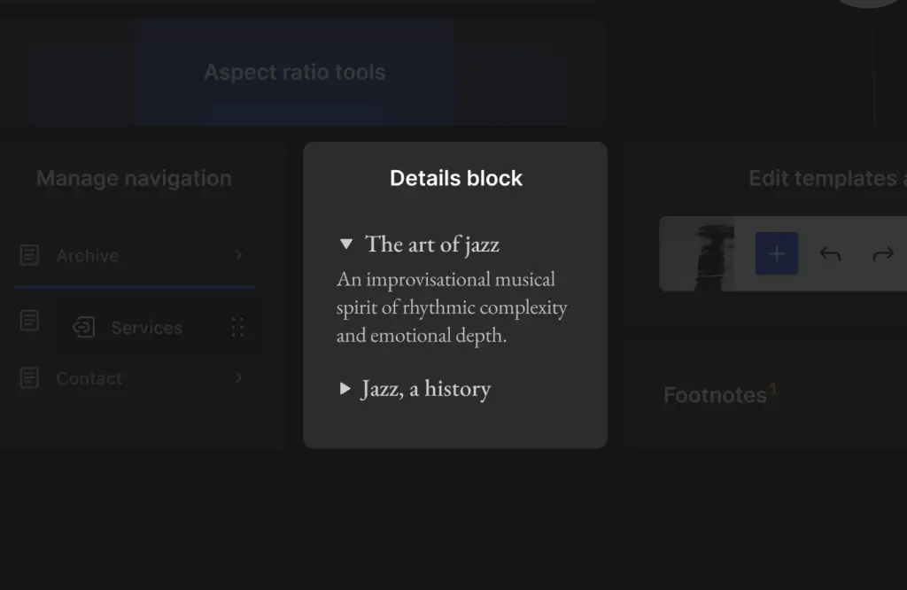 Mostrar u ocultar contenidos con el nuevo Bloque de Detalles en WordPress6.3