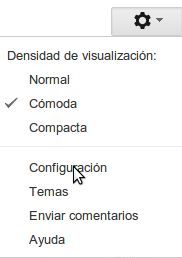 configuracion gmail
